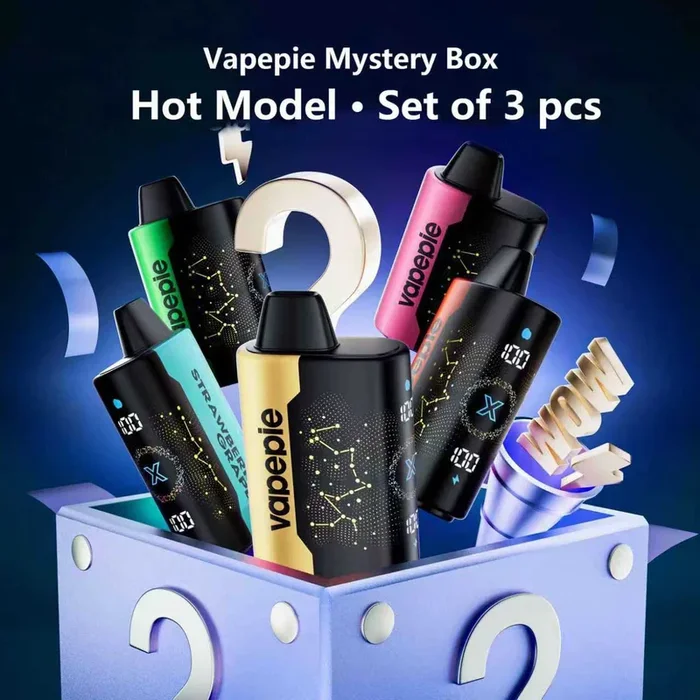 ? 3-Piece Surprise Box – Vapepie 25000 Puffs – Star Sky Curved Screen