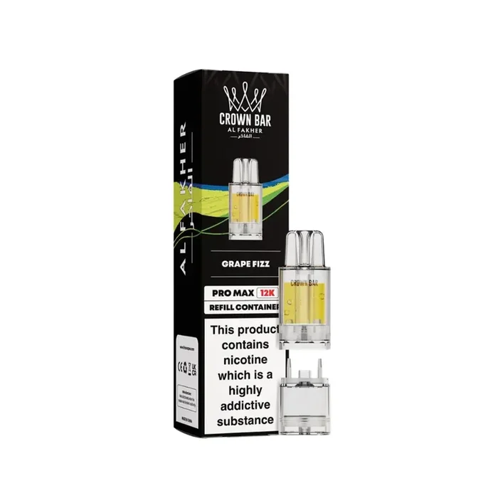 Al Fakher Crown Bar Pro Max 12K Grape Fizz Refill Pods