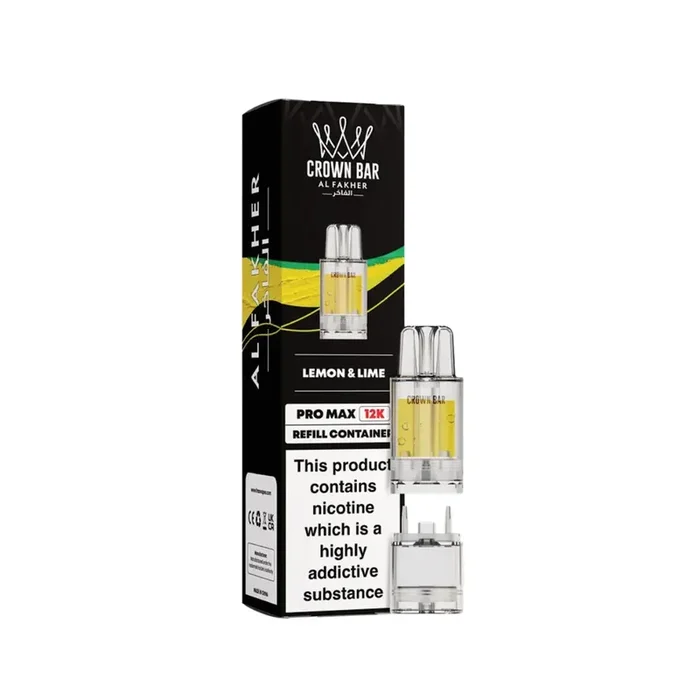 Al Fakher Crown Bar Pro Max 12K Lemon & Lime Refill Pods