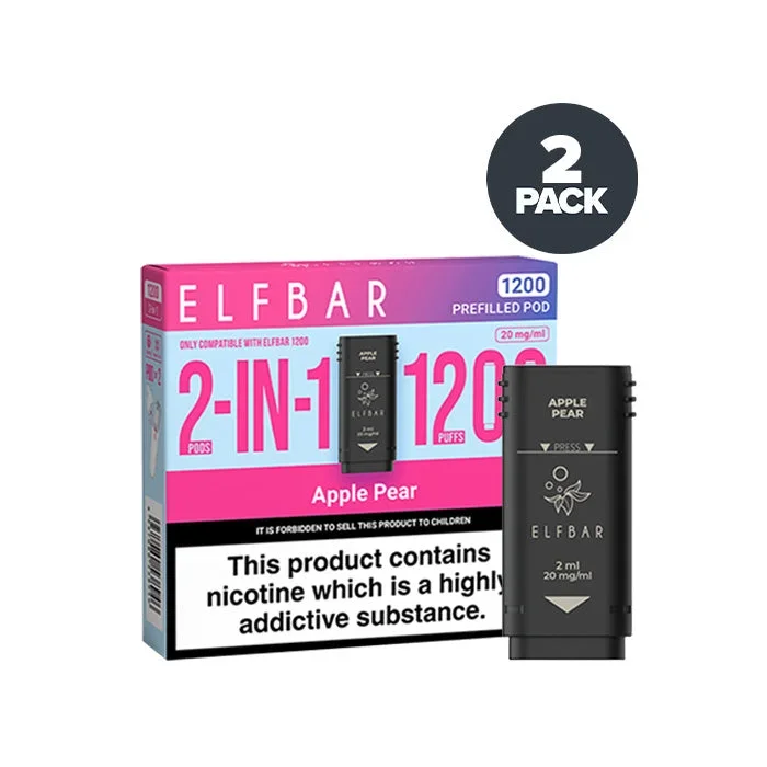 Apple Pear Elf Bar 1200 Pre-filled Pods