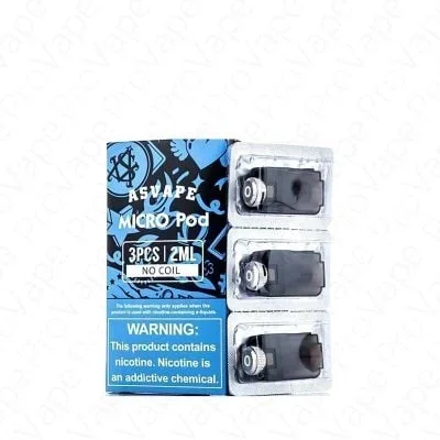 Asvape Micro Replacement Pod 2ml 3PCS