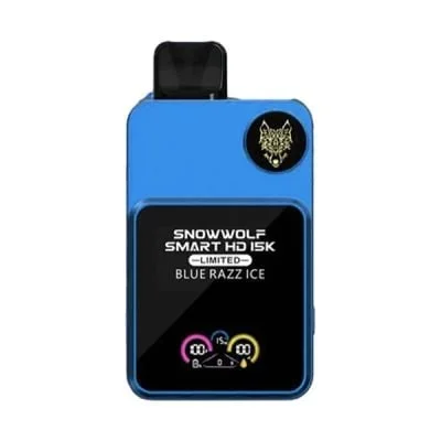 Blue Razz Ice SnowWolf Smart HD 15K Limited Disposable