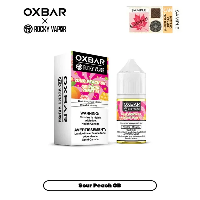 [CLEARANCE] Rocky Vapor x Oxbar E-Liquids – S Peach GB
