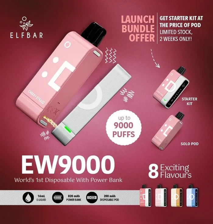 ELFBAR EW9000 Starter Kit Solo Pod Groothandel – Compact en betrouwbaar vape-apparaat in het Midden-Oosten, Pakistan
