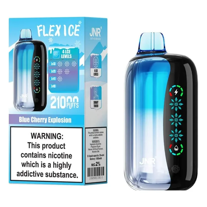 JNR Flex Ice 21k Puffs Vape Desechable al por mayor – Hielo y flujo de aire ajustables