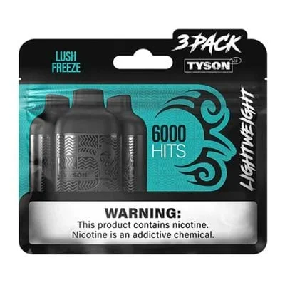 Lush Freeze Tyson 2.0 Lightweight Disposable 6000 Puffs 3 Pack