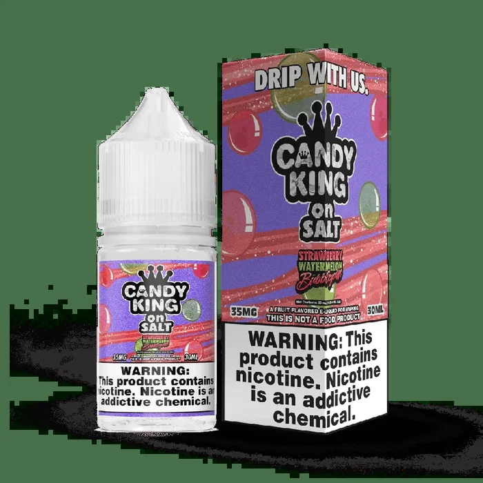 Strawberry Watermelon Bubblegum SALT – Candy King On SALT – 30mL