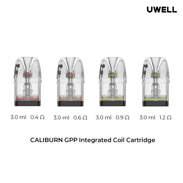 Uwell Caliburn GPP Integrated Coil Cartridges G3/G4 3pk
